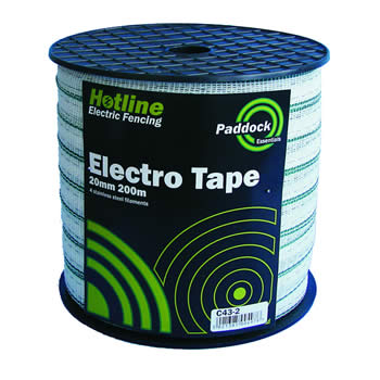 Hotline 20mm Paddock Tape 200m - C43-2