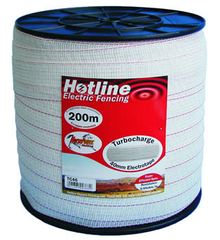 Hotline 40mm White Tape 200m - TC46-2