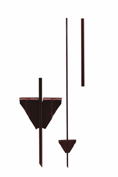 1m Plain Metal Posts